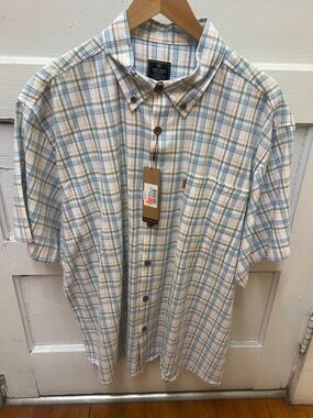 NWT M’s Heybo The Flybridge SS Button Up- Niagara